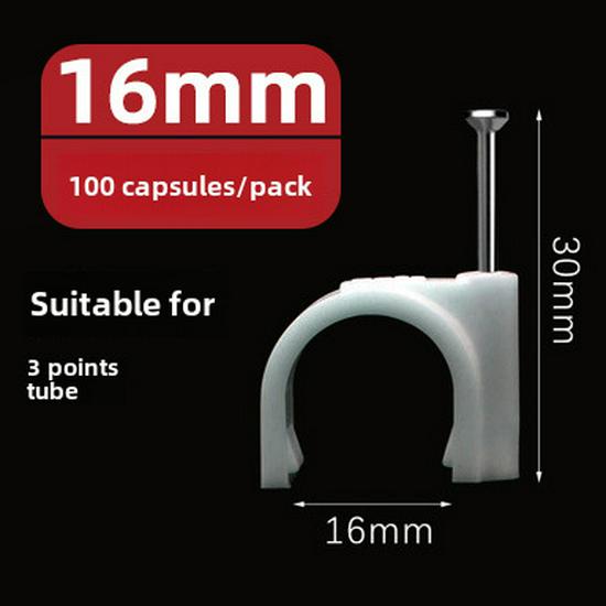 Clous en acier, fils et serre-câbles (4-50mm) - Pinces carrées et rondes en plastique/nylon