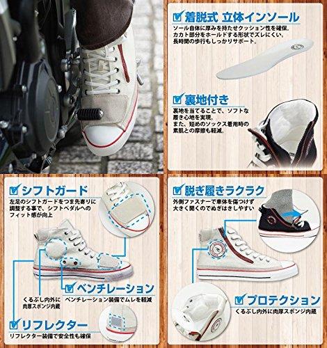 Rough & Road Motorcycle Shoes, Rough Riding Sneakers, R-All Black, Size 23.0cm, RR5837R-ABK230