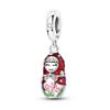 Charmsred Little Girl The Nesting Doll Can Be Opened Dangle Pendants Fit Bangle Bracelet Necklace DIY Jewelry