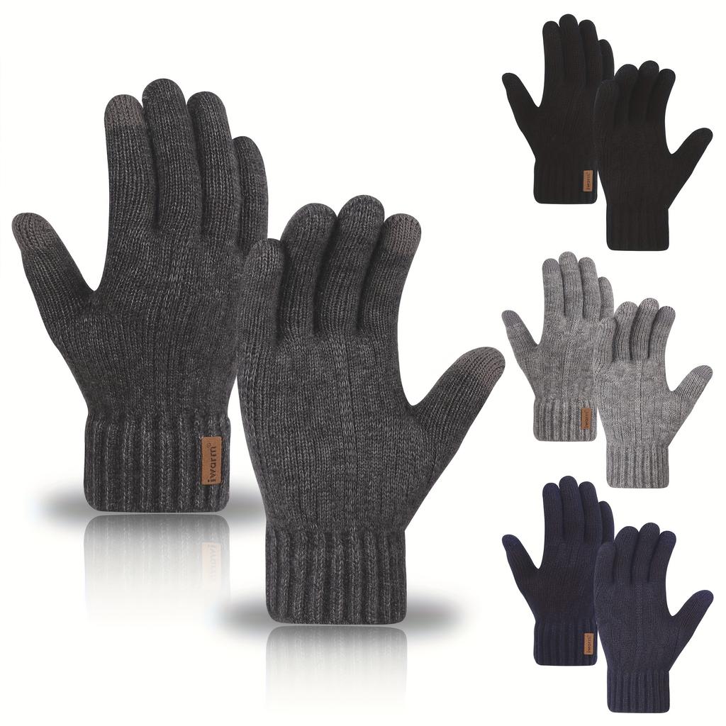 Cozy Unisex Alpaca Wool Touchscreen Gloves - Soft, Warm, and Stylish for Winter - Perfect for Office, Travel, Cycling