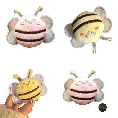 Cartoon Plush Honeybee Hair Clip Hairpin Duckbills Clip Elegant Barrettes for Women SideBangs Girl Cute Brooch Pin