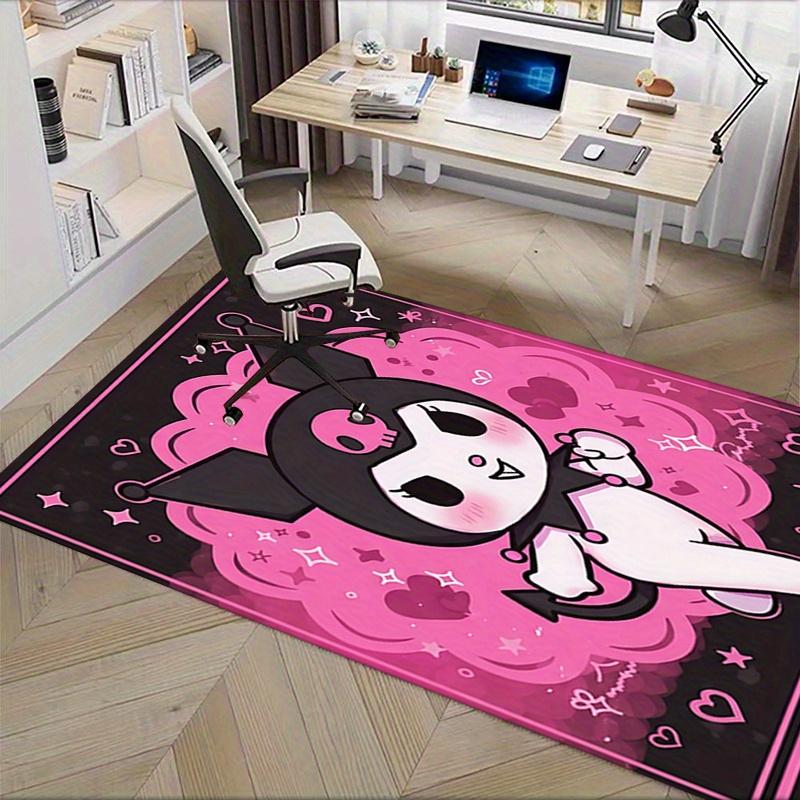 Office Rug Kuromi, Jester Anti-Slip Rug, Machine Washable for Living Room, Bedroom, Office, Multiple Sizes, Bedroom Mat, Decorative Mat, Durable Mat,