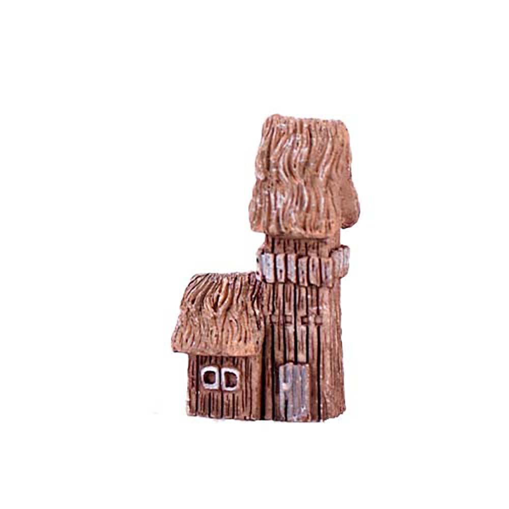 House Knickknacks Log Pastoral Furry House Retro Plank Castle Background Decoration Creative Home Craft Gift