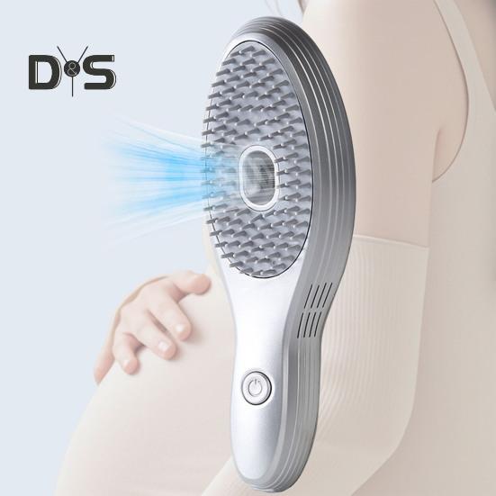 Electric Hair Styling Brush Vacuum Dander Remover & Volumizing Comb with Scalp Massage Type-C Fast Charge Portable Hair Care Tool