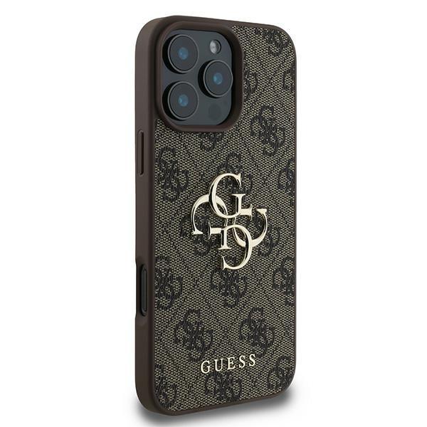 Guess Guhcp16L4Gmgbr Iphone 16 Pro 6.3 Brązowy/Brown Hardcase 4G Duże Logo