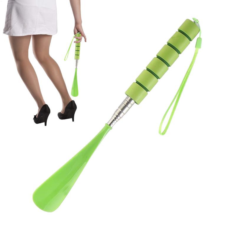Adjustable Shoe Horn 30cm-70cm Retractable Shoehorn Shoe Stainless Steel Shoe Horn with Comfortable Handle Shoe Spoon for Home