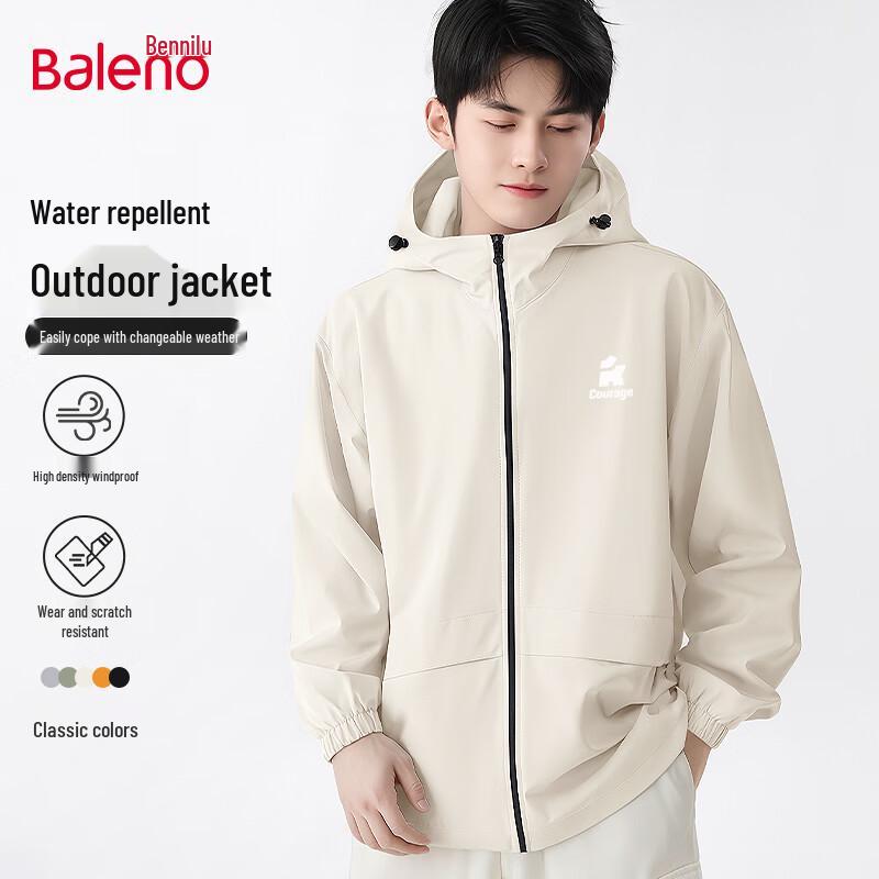 

Baleno Men s Waterproof Windproof Hooded Jacket L