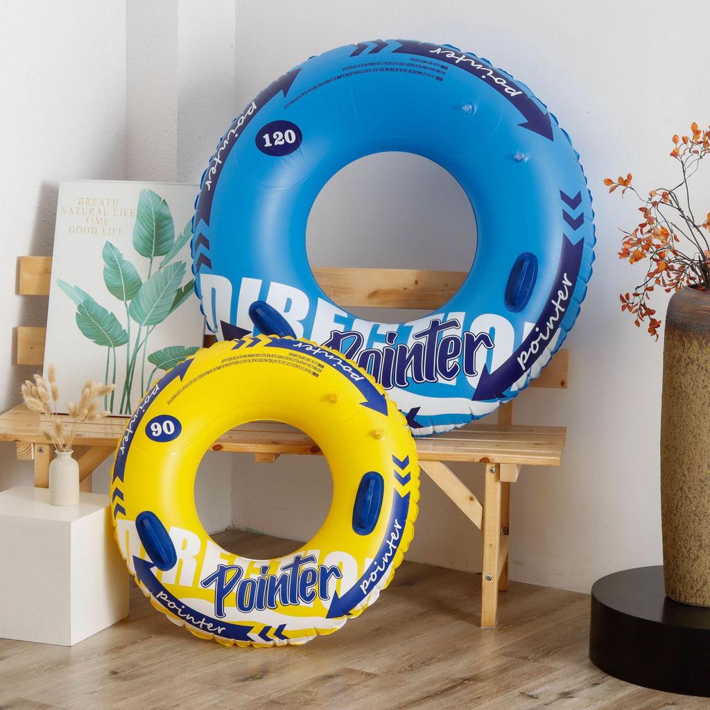 Xiaolv Inflatable Swimming Ring with Handle: Thickened Double Airbag for Adults