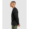 Gymshark CresT Long Sleeve T shirT Black A1a9e Bbbb