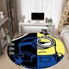 Minion Office Round Area Rug, Indoor Mat Suitable For Office, Under Office Chairs Bedroom Living Room Home Decor, DT1212030