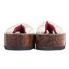 Geta in Burnt Paulownia Wood for Girls [KYOETSU] (Japanese Clogs) Dull, (5 Beige, measurement_18_point_0_centimeters)