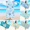 1pc Ocean Element Ultra-fine Fiber Beach Towel, Quick Drying and Absorbent Multifunctional Swimming Sports Towel