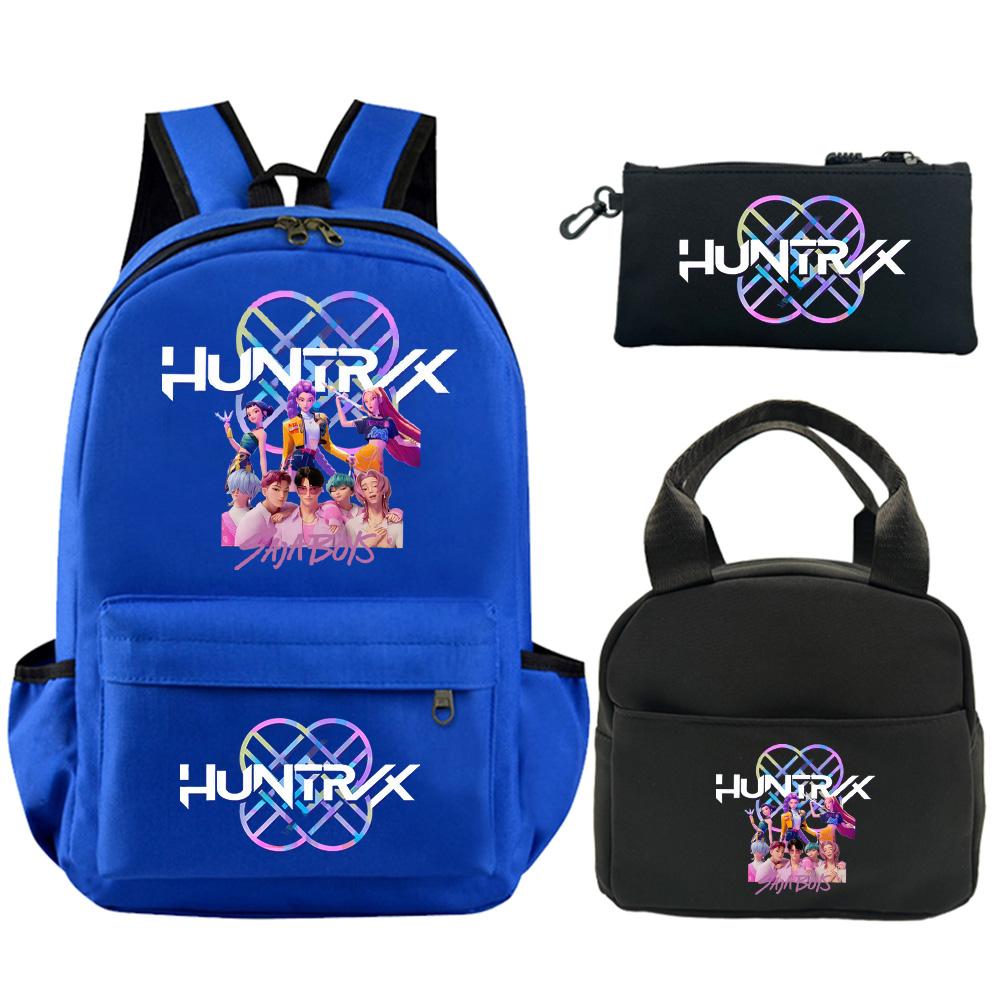 

3Pcs/set Cartoon Printed Backpack with Shoulder Bag Pencil Case for Teenager Student Boy Girl School Bag Large Capacity Waterproof Bookbag Kid Gift