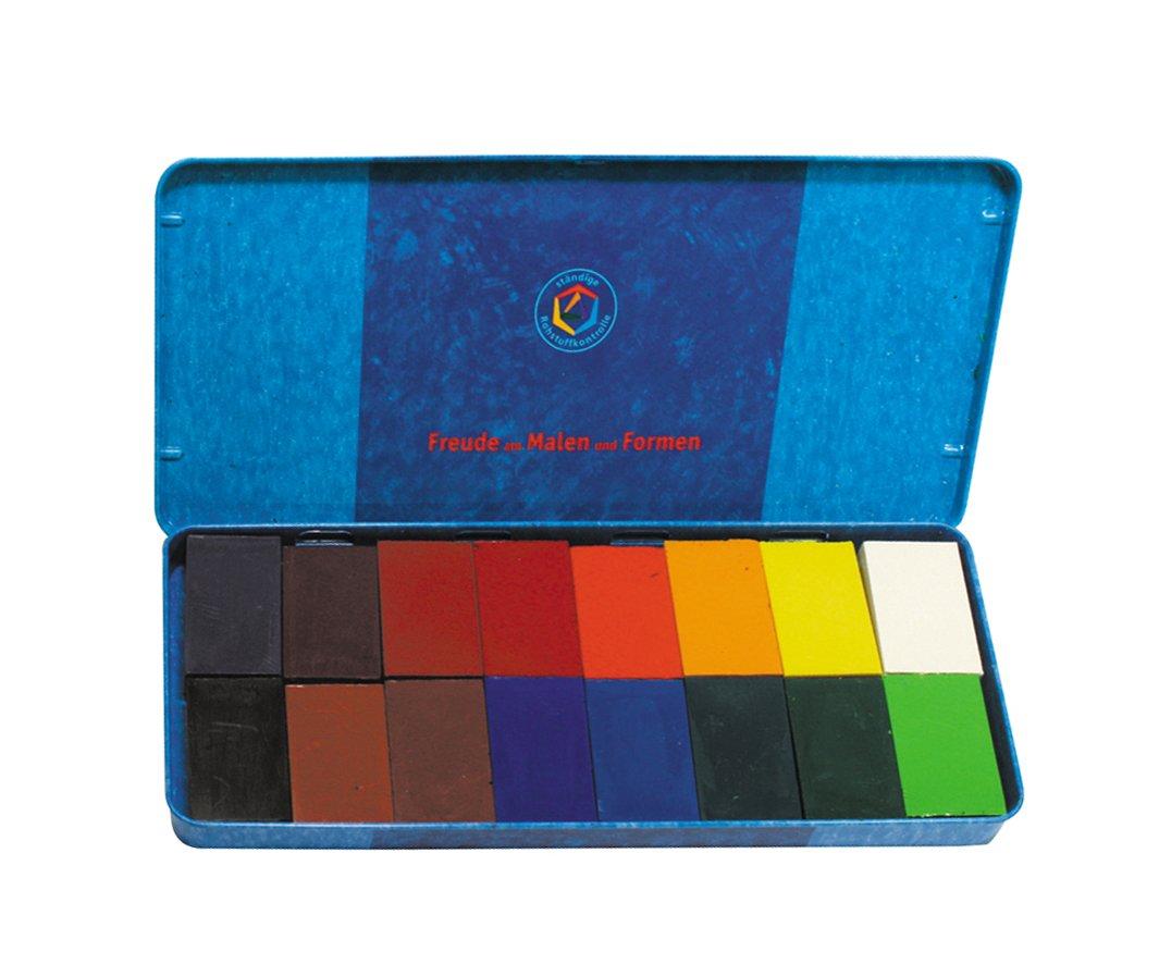 

STOCKMAR Beeswax Block 16 ST35002 Japanese Crayons, Colors, Tin, [Official Product]