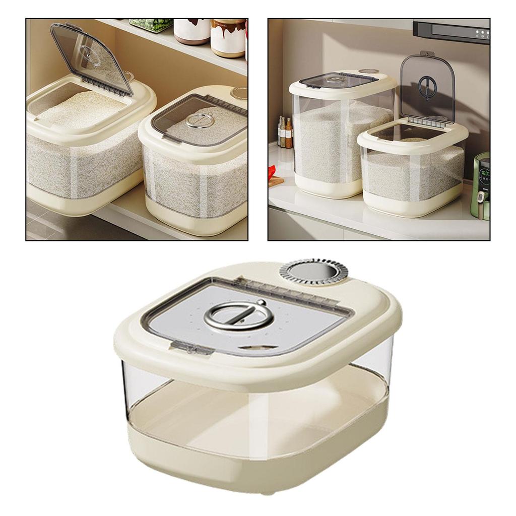 Cereal Rice Food Storage Container Dispenser Bin with Lid Pet Large Store