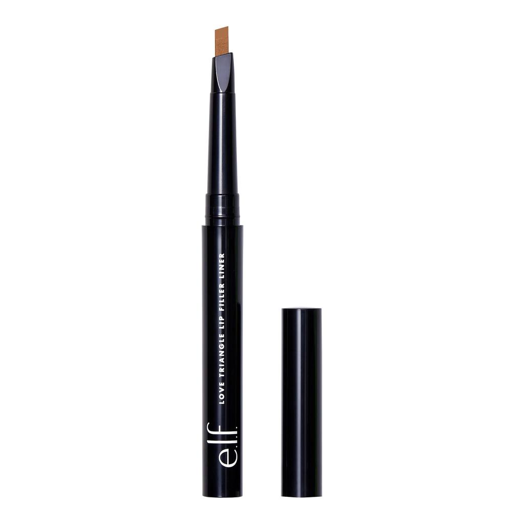 e.l.f. Love Triangle Semi-Matte Lip Filler Liner, 2-in-1 Lipliner Pencil For Sculpting & Filling, Long-Lasting Intense Color, Vegan & Cruelty-Fre