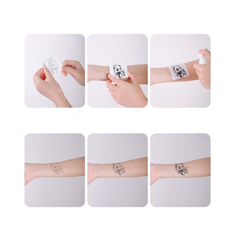 Trendy Cross-Border Waterproof Retro Pinwheel Armlet Tattoo Sticker for Men and Women.