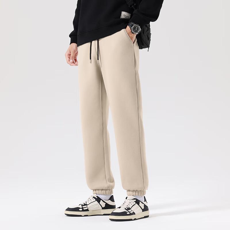 MINISO Men's Fleece-Lined Jogger Sweatpants
