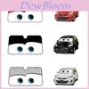 Cartoon-Folien-Aluminium-Auto-Windschutzscheiben-Sonnenschutz Große Augen Autos Front-Visier Fenster