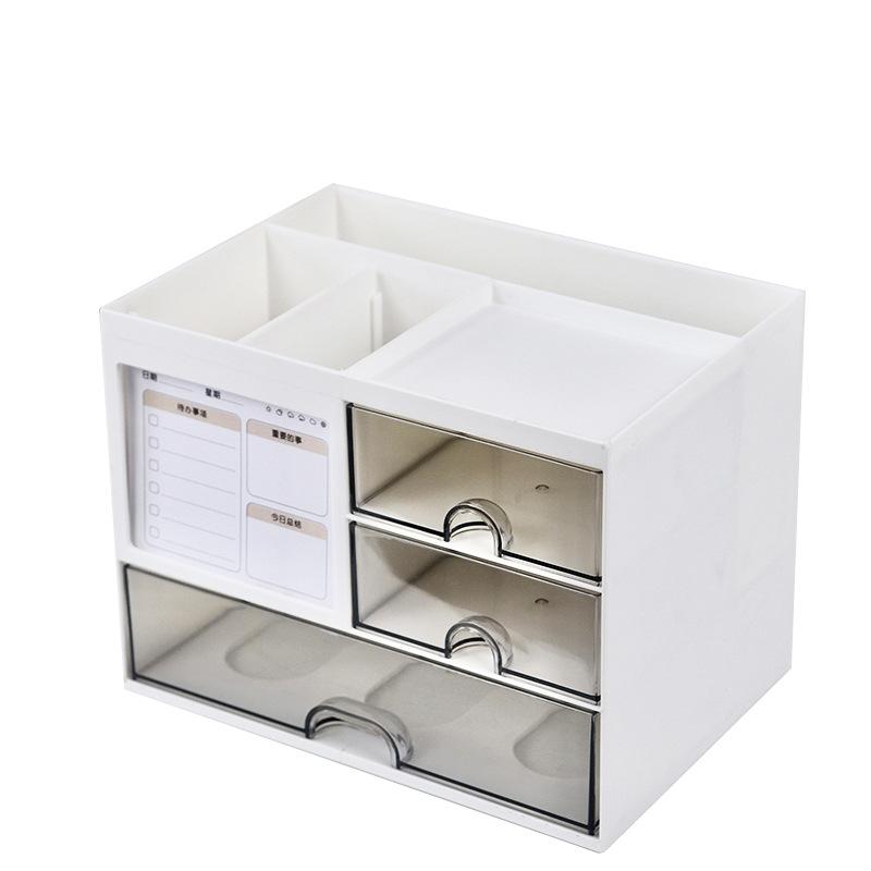 Unterteilte Aufbewahrungsbox im Schubladenstil, Kosmetikaufbewahrung, Schreibtisch-Schreibwaren-Organizer, Mehrschichtige stapelbare Aufbewahrungsbox