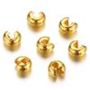 100pcs Open Crimp Beads Covers Crimp End Beads Stopper Spacer Beads for DIY Bracelet Jewelry Making Findings Components Supplies