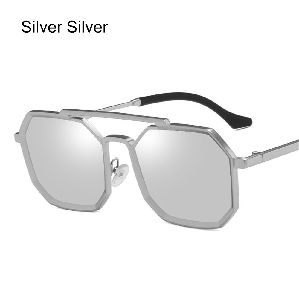 Vintage Metallrahmen Polygon Sonnenbrille für Herren & Damen Sonnenbrille Bunt Kleine Retro Brille UV400 Schutz Shades