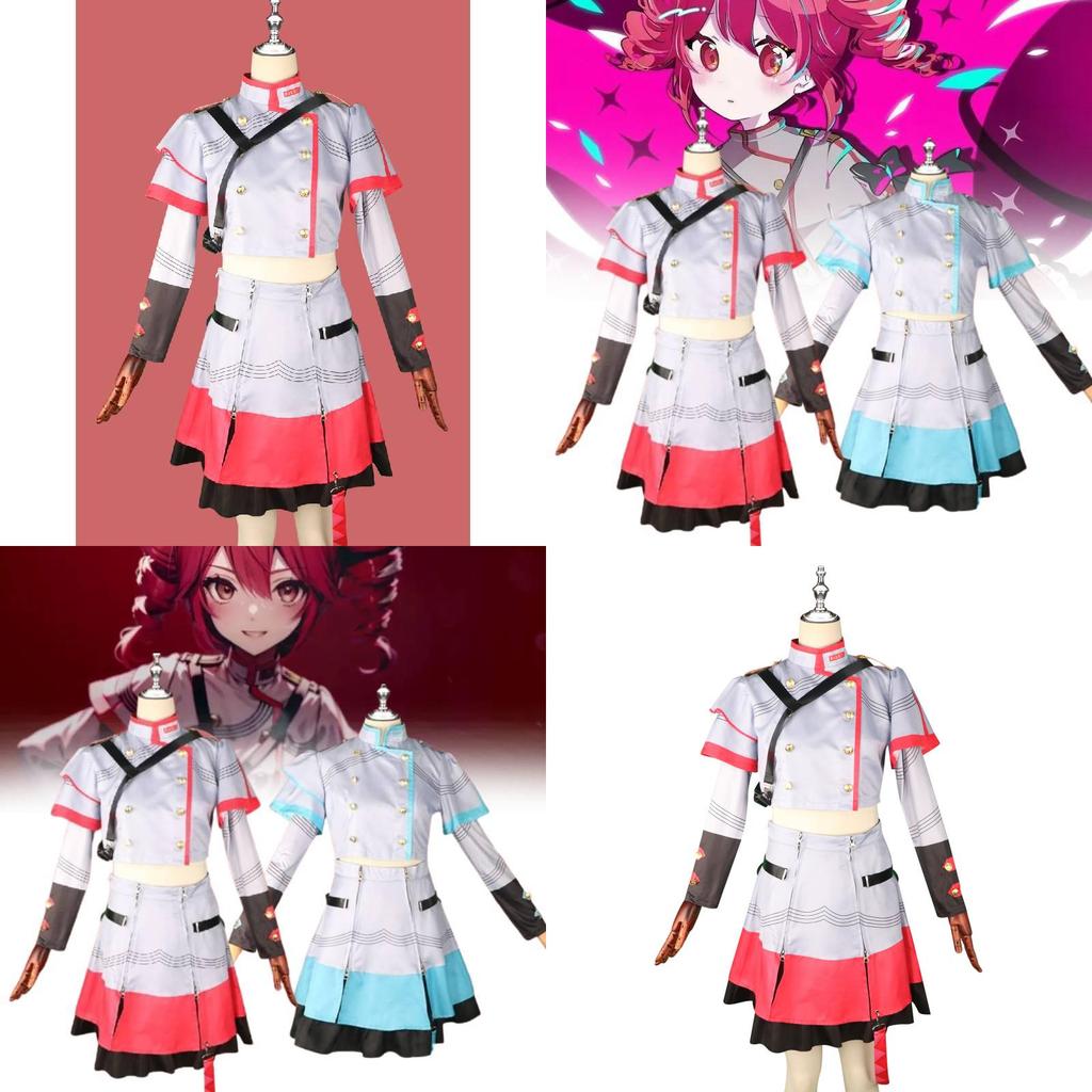 Adorable Teto Cosplay Costume For Girls In Blue And White Sweet Style For Anime Events