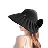 Women's Bow Stitching Fisherman Hat: Large Brim, Open Top, Summer Sun Protection, Anti-UV Beach Hat.