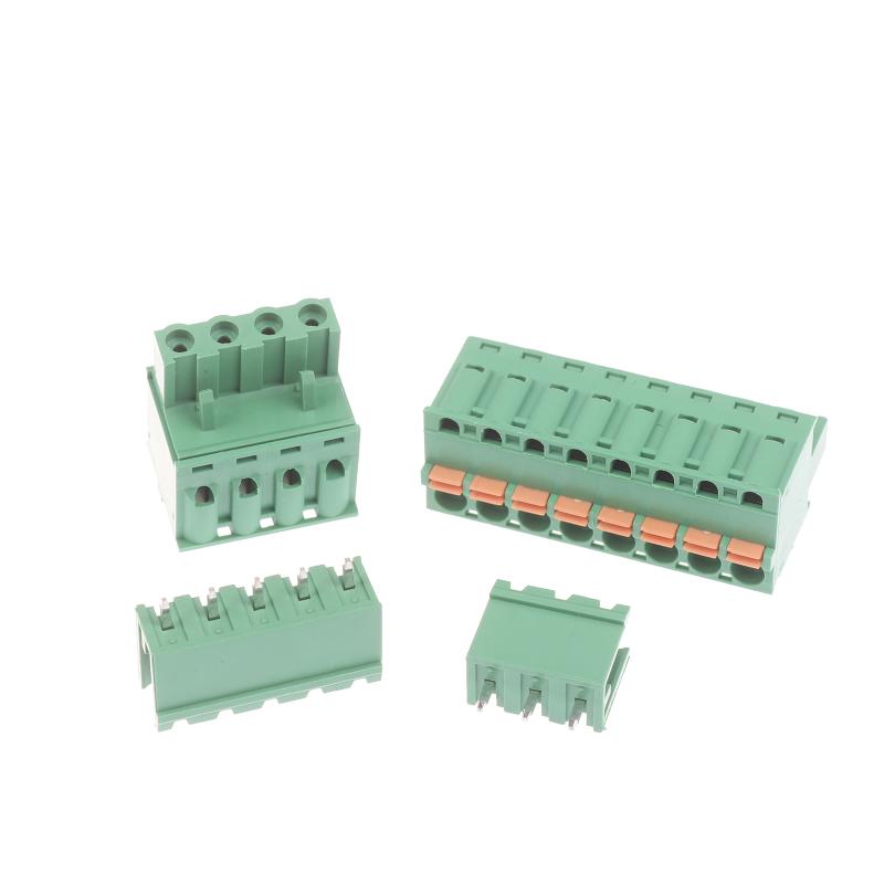 Spring Type Terminal Block 2Edgkd-5.08Mm Plug-In Terminal Block Copper Core Male And Female Terminals