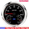 ZMFJH Multifunctional 110mm Gauge Red LED 3000-8000RPM Tachometer+Oil Pressure Gauge+Water Temperature Meter 40-120℃ Car Boat