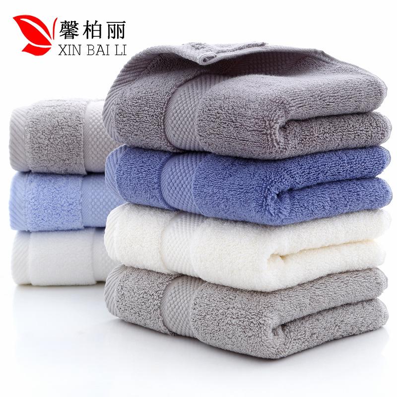 Pure cotton towel, cotton absorbent face towel thickened 130g gift