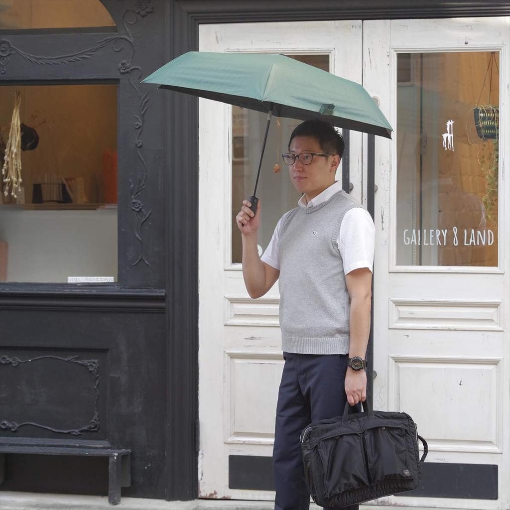 Nifty Colors Unisex Folding Umbrella Automatic Stripe Mini 58 5126KH (nifty Colors) Light-blocking