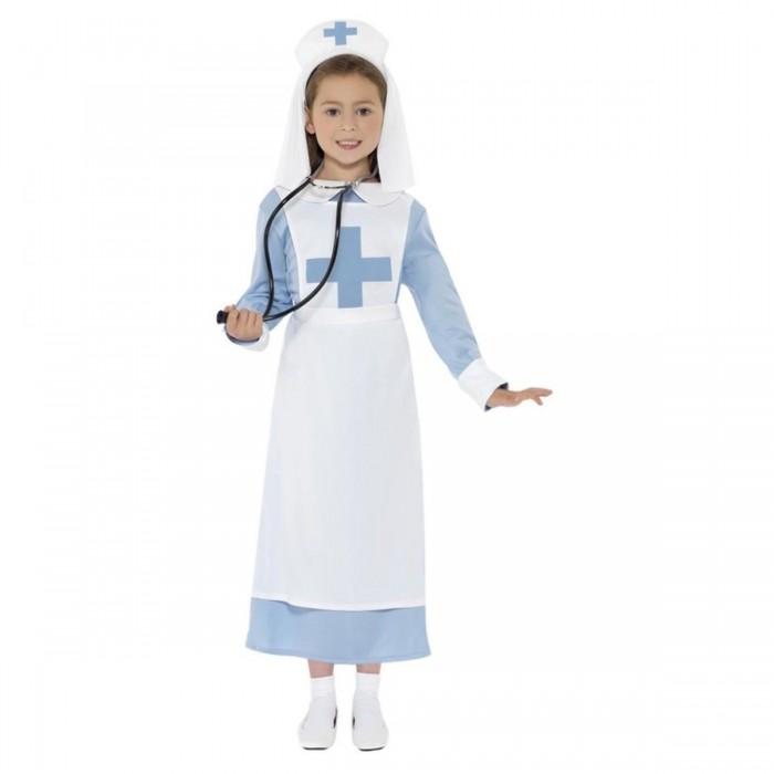 Smiffys Set de costume de asistentă pentru primul război mondial pentru fete