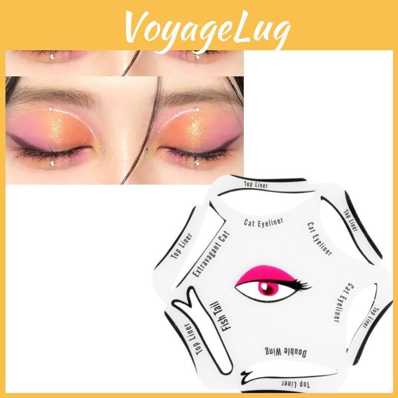 In 6 1 Eyeliner Schablone Lidschatten Guide Schnelles Make-up Schönheitswerkzeug Praktisch