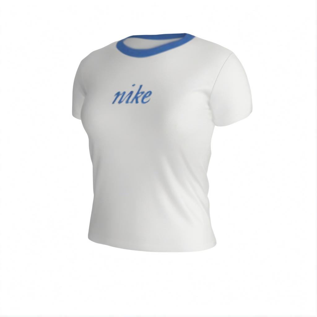 

Новая женская укороченная футболка Nike Sportswear Chill Knit облегающего кроя, белая HF8820-100 S