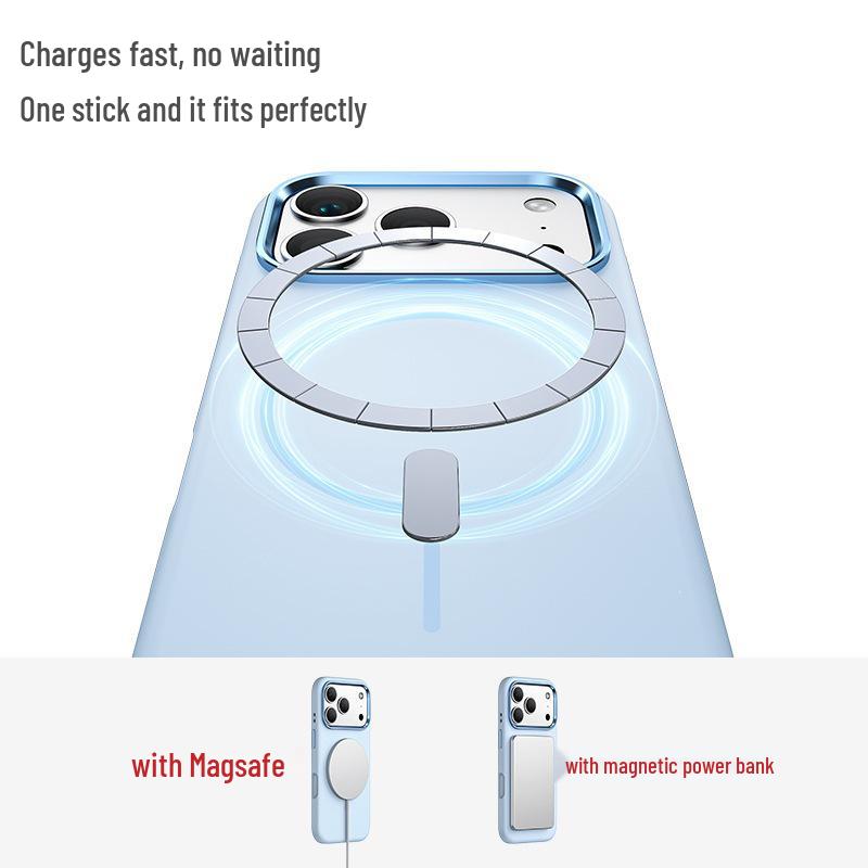 iPhone 17 Pro Max Liquid Silicone Magnetic Protective Case 