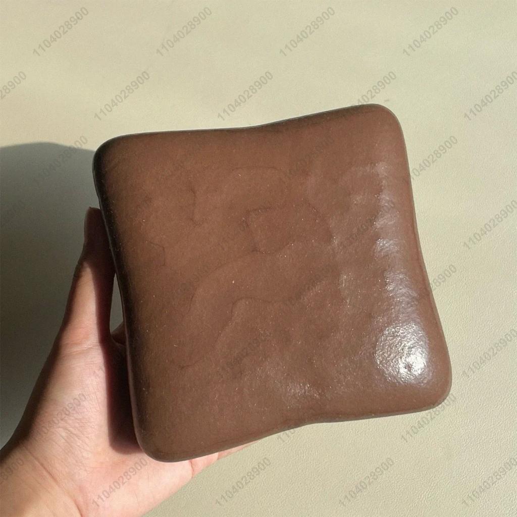 Sticky Toast Squishy Slow Rising Marshmallow Mint Chocolate Bread Soft Tender Squeeze Toy Stress Relief Hand Relaxing Toy