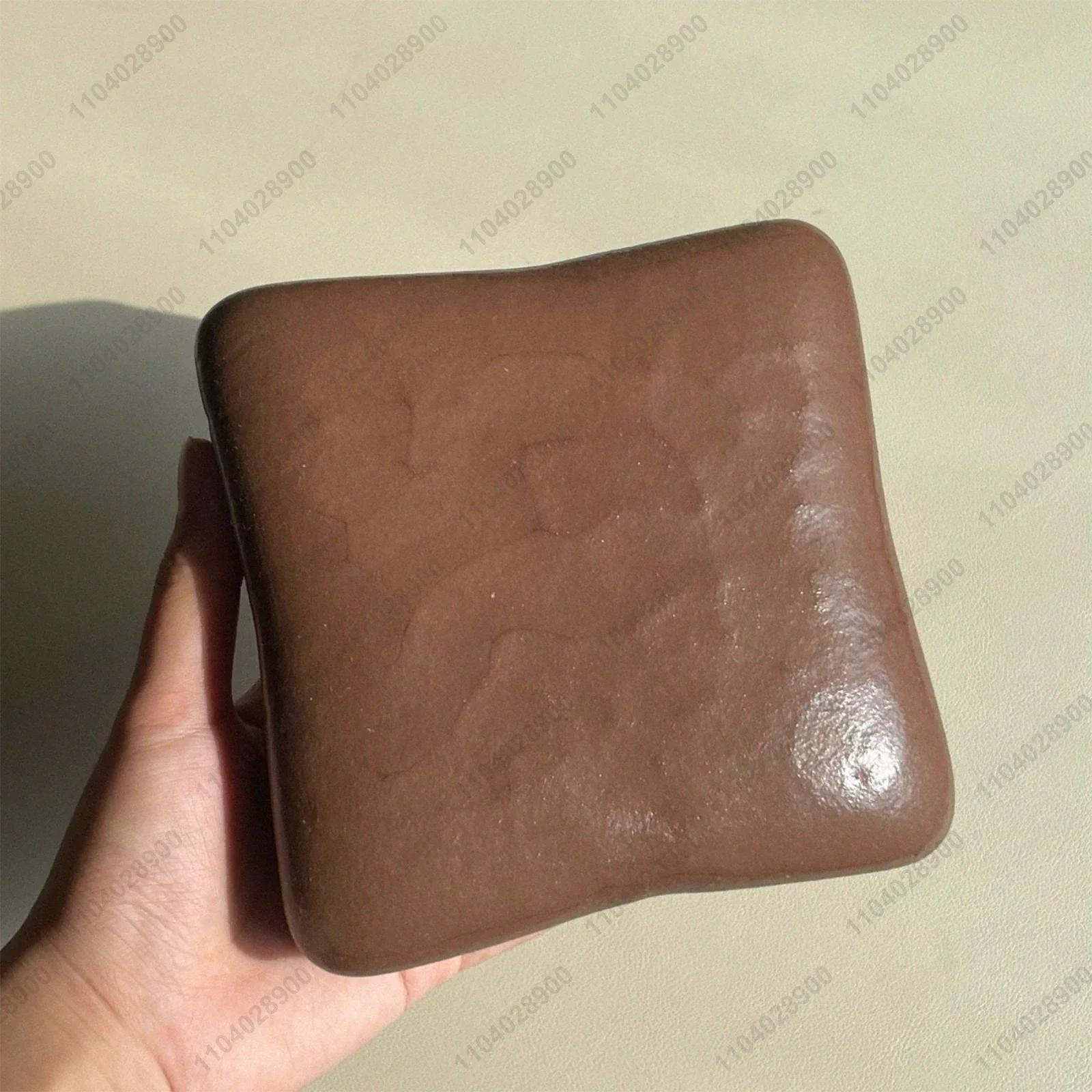 Sticky Toast Squishy Slow Rising Marshmallow Toast Mint Chocolate Bread Soft Tender Bread Squeeze Toy Stress Release Hand Relax