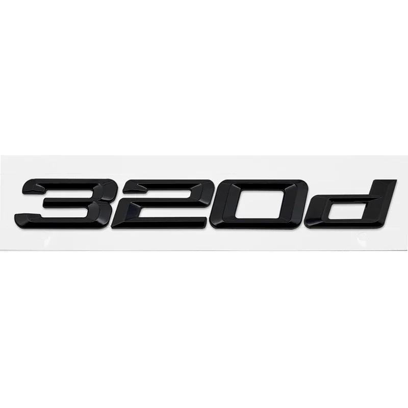 ABS Car Rear Trunk Letters Logo Badge Emblem Sticker For BMW 3 Series 318d 320d 325d 328d 330d 335d E46 E90 E91 F30 F31 F34 G20