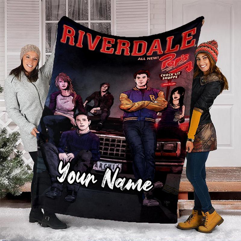 Custom Name Riverdale Theme Printed Blanket - Perfect for Couch, Bed, Travel & Outdoor Use | Machine Washable, Cozy & Durable.
