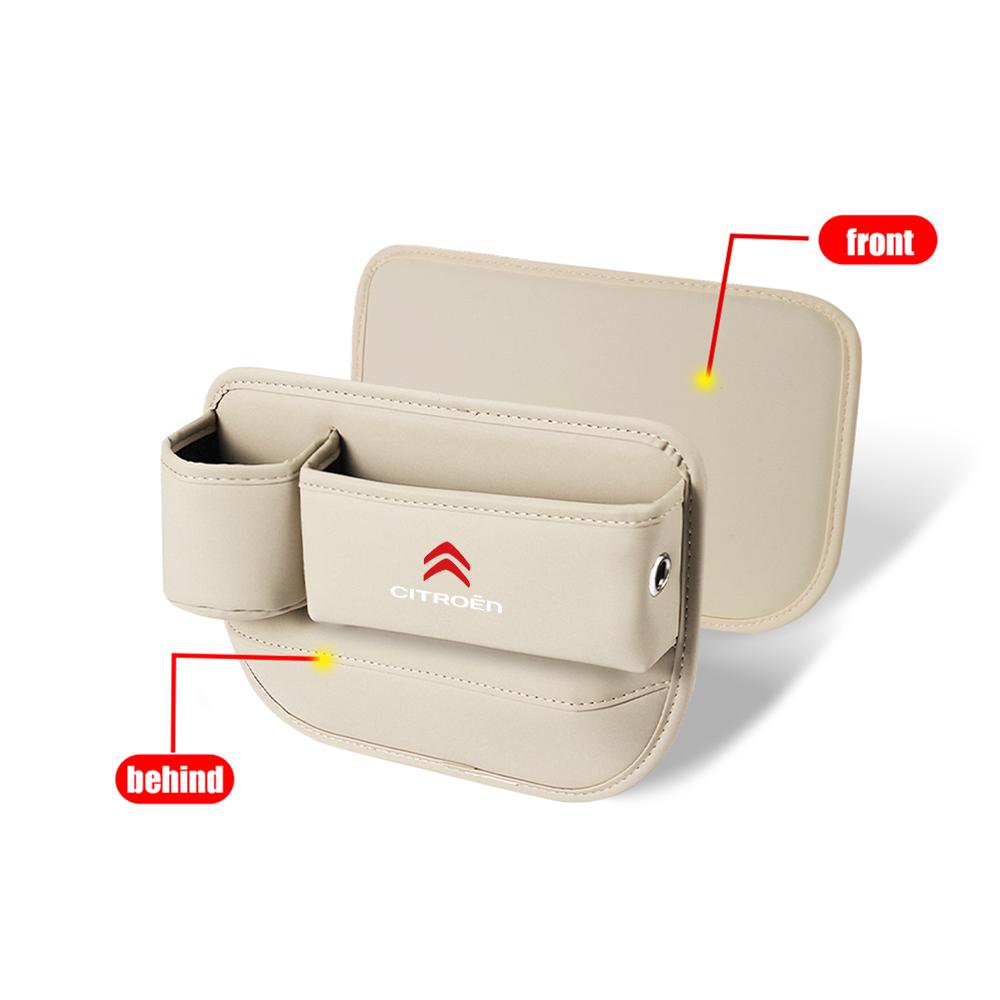 1/2pcs Car Seat Storage Box With Cup Holder For Citroen C4 C3 Xsara C-Elysee C5 C1 DS DS3 DS5 DS4 Jumper Picasso C4-Picasso VTS
