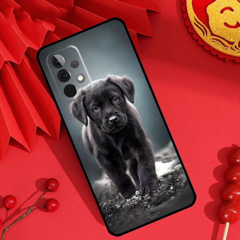 Black Labrador Dog Case For Samsung Galaxy M15 M55 M31 M13 M11 M12 M14 M06 M16 M36 M56 M53 M32 M52 M35 M34 M54