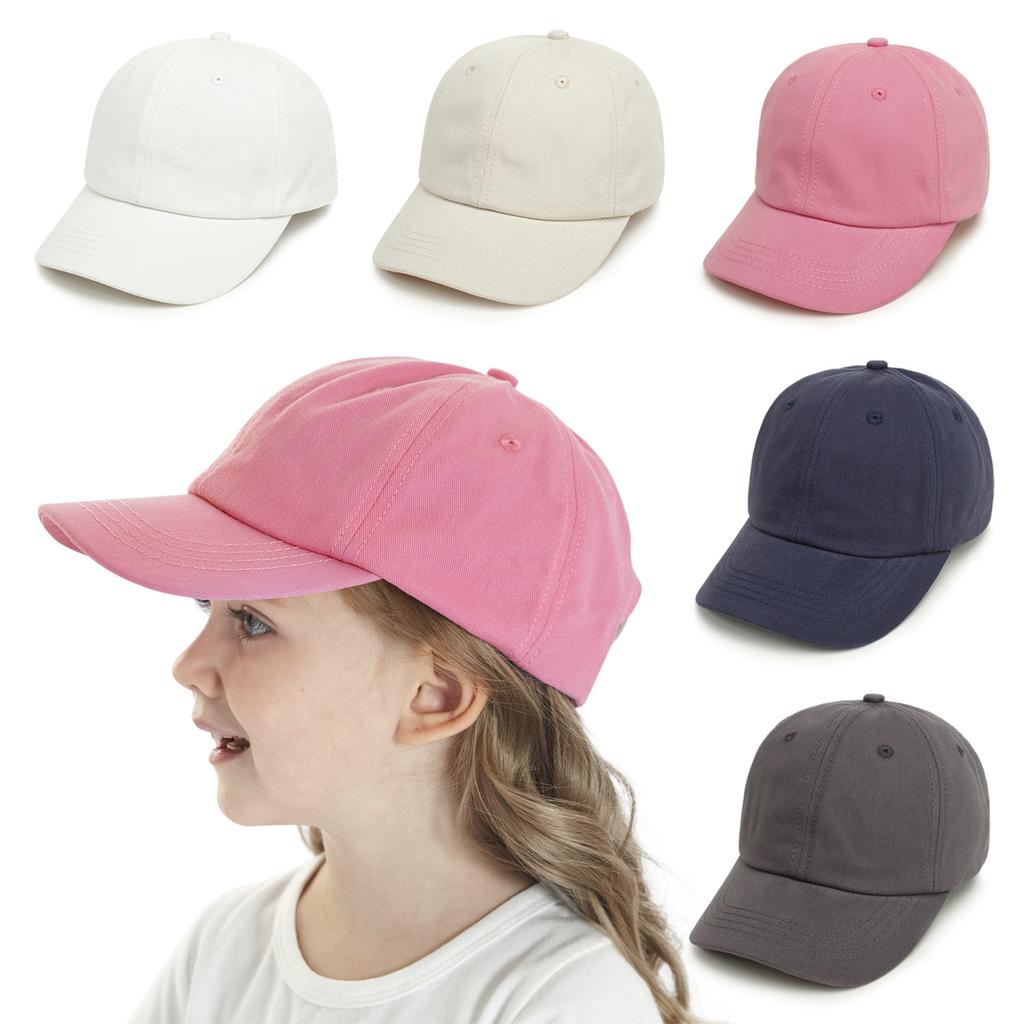Kids Summer Solid Sun Hat Boys Girls Baby UV Protection Baseball Cap Visor for Outdoor