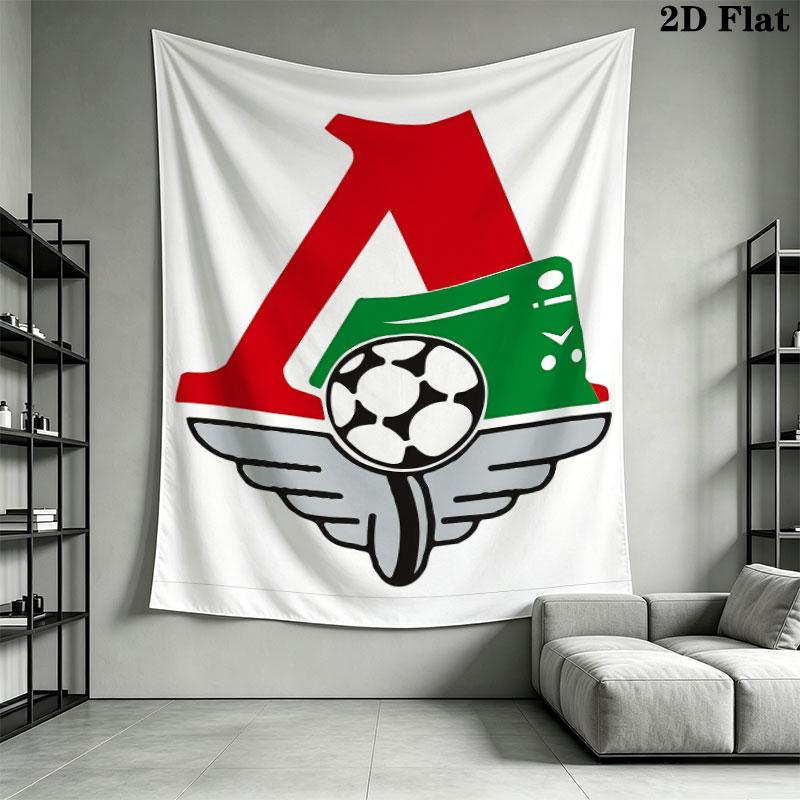 Lokomotiv Moscow Spark Wall Hanging Printed Fabric Blanket Decorative Tapestries for Bedroom Living Room Home Decor