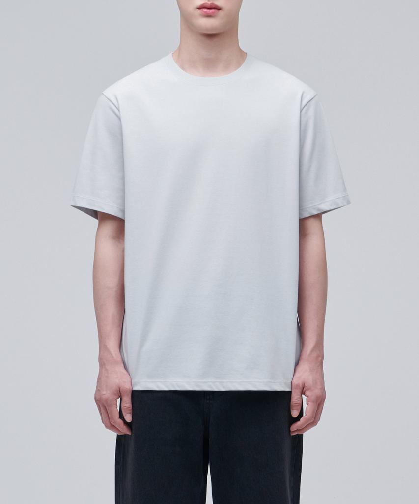 MUSINSA STANDARD [Cooltandard] Basic Crew Neck T-Shirt [Ash Gray]