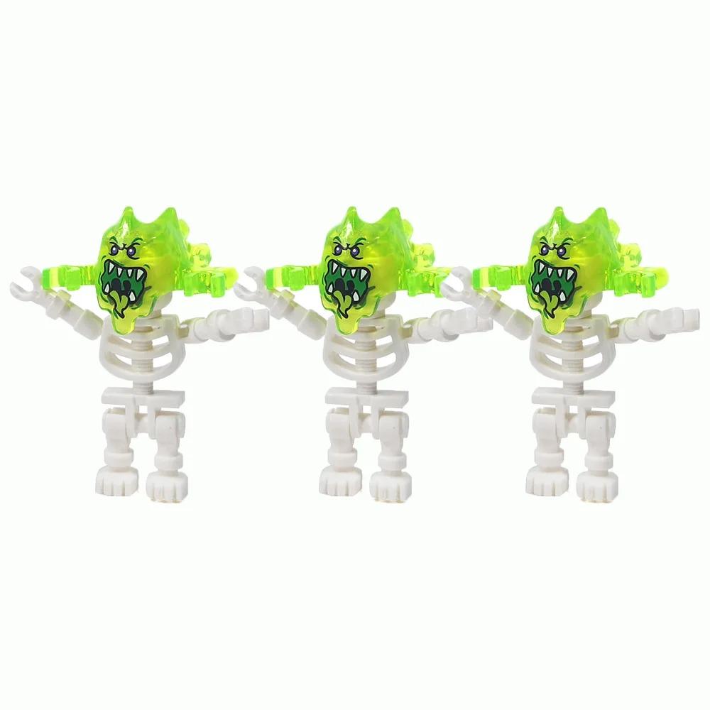 MOC Medieval Alchemy Room Kitchen Wizard Potion Building Blocks Devil's Spring Castle Road Lamp Witch Figures Scene Skull Bricks