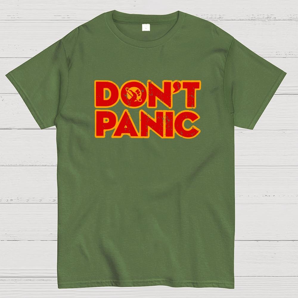 Dont Panic Cotton Summer Casual Cool Loose T-Shirt