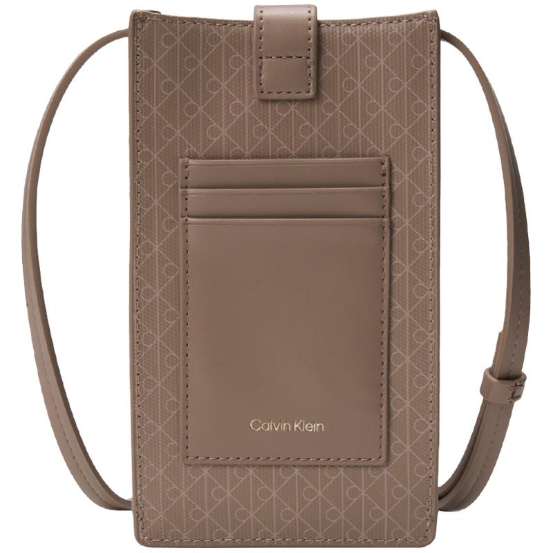 Calvin Klein Commuter Compact Portable Monogram Print Fabric Phone Bag Women bags Beige 4F1115G-3I6 Basic Set Bag 15450₽