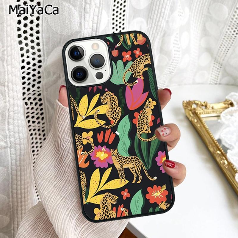 Luxury Tiger Leopard Phone Case Cover For iPhone 17 Air 16 16e 15 Plus 11 12 13 14 Pro Max Shell Coque
