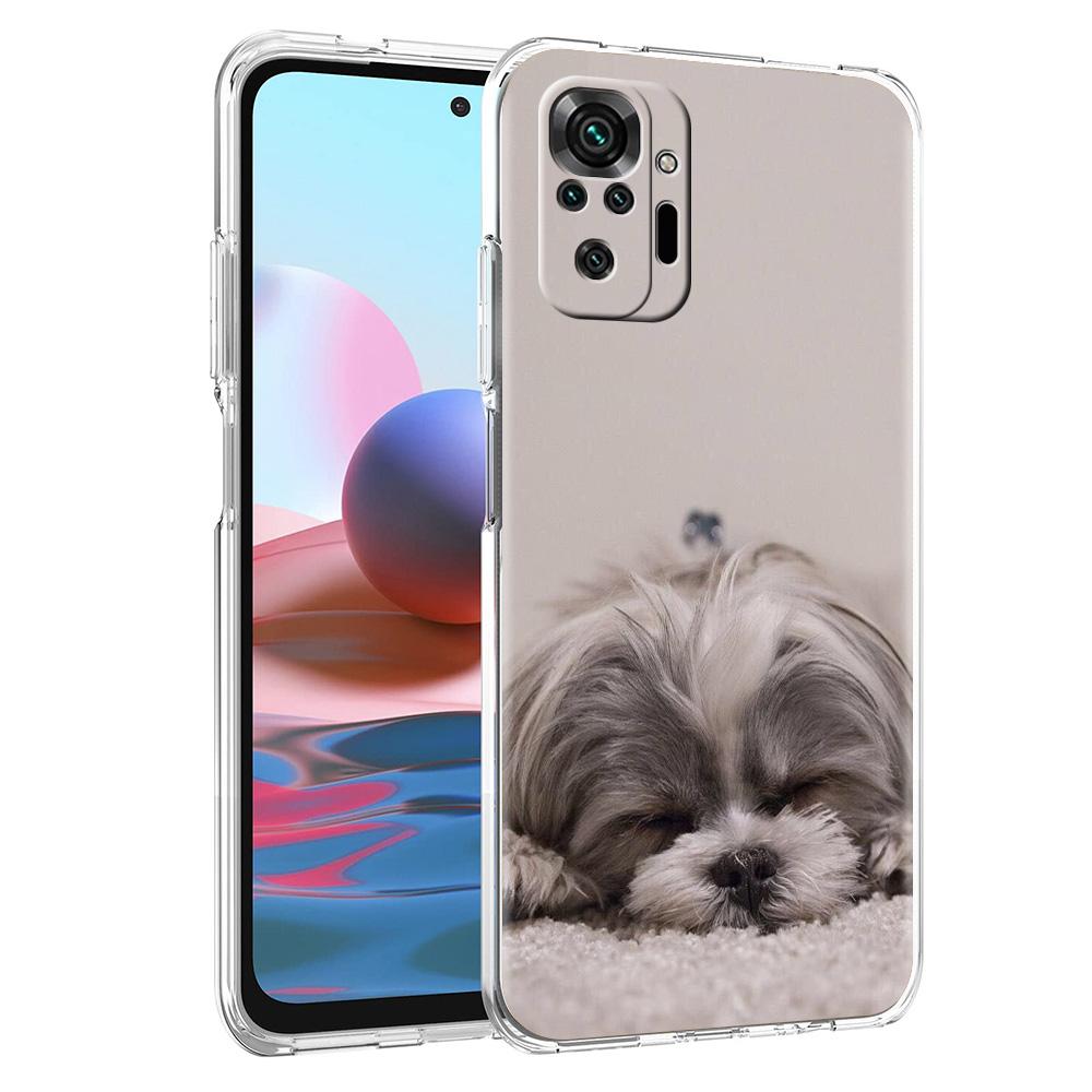 Phone Case For Xiaomi Redmi Note 15 14 5G 13 12 10 11 Pro Plus 4G 14C 13C 12C Soft TPU Cover Shih Tzu Painting Cute Animal